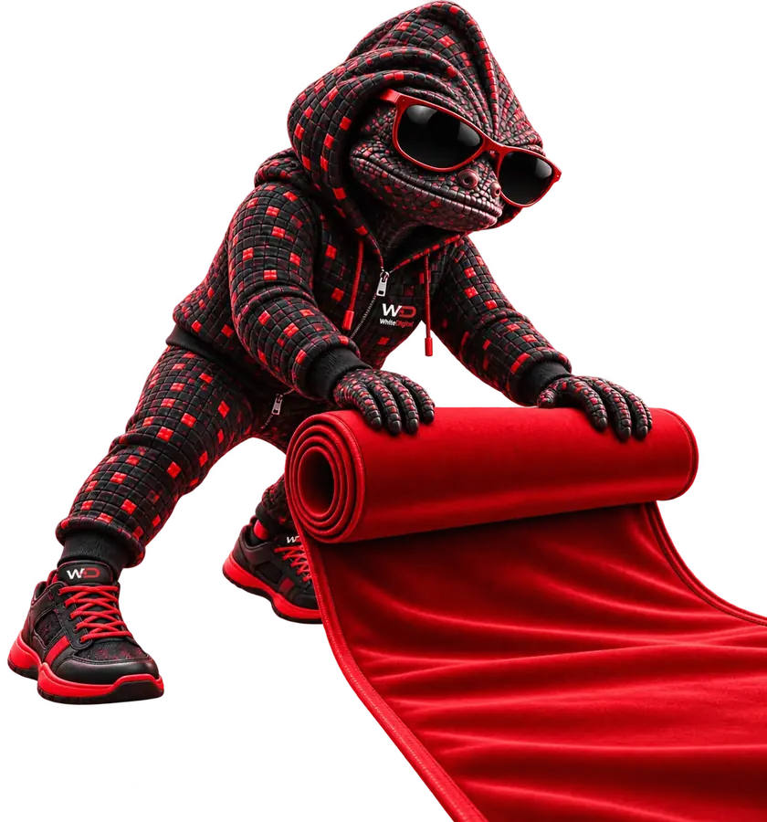 Gecko mascot guiding ChatGPT Ads onboarding, verification and approval