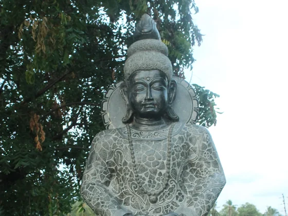 Buddha statue in the SubmitInMe office garden