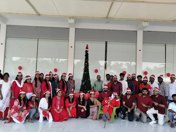 Christmas decorations at the SubmitInMe office