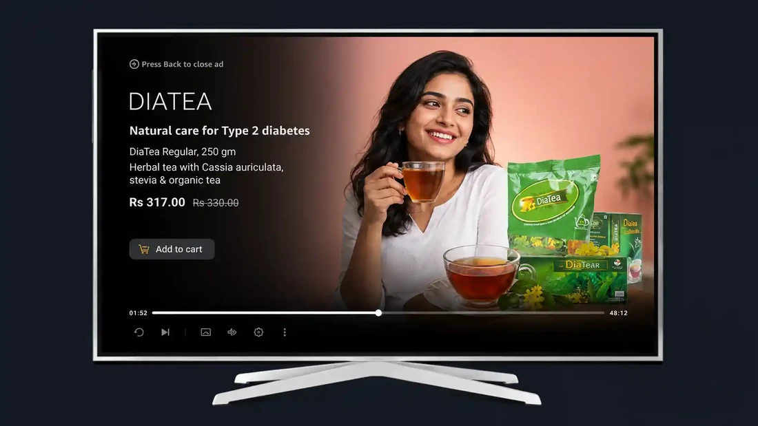 Example Streaming TV advertisement