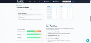 H2Fi Google Search Console analysis tool landing page
