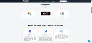 H2Fi sponsor placement section supporting free tool access