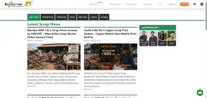 RecycleInMe scrap market news and industry updates section