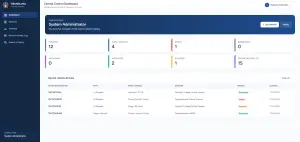 T-VETRA station dashboard showing recovered vehicle statistics