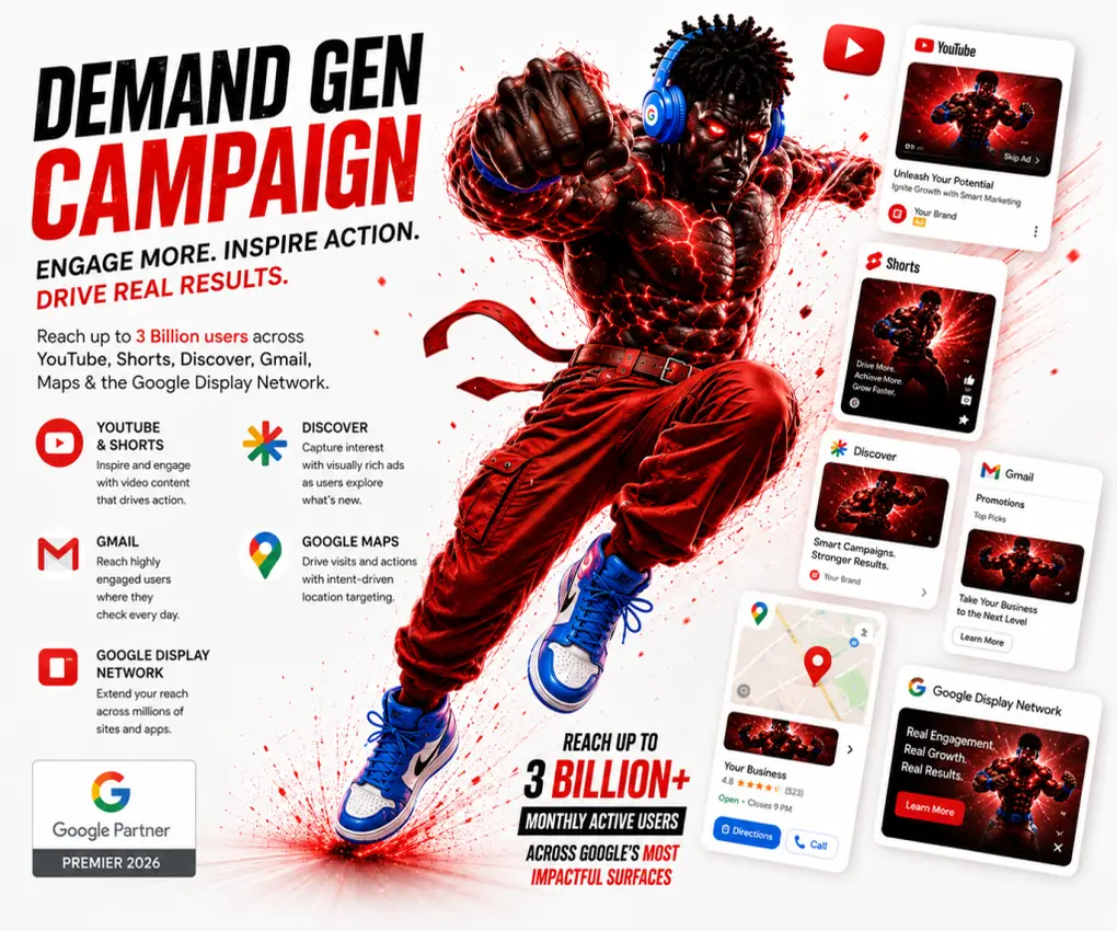 White label Google Display Ads campaign dashboard showing reach and placement performance