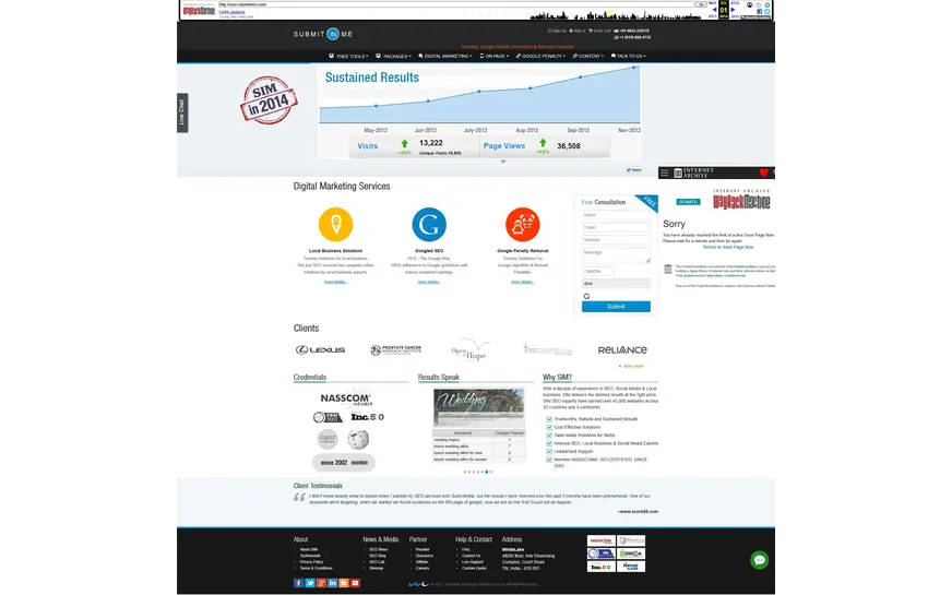 SubmitInMe site launch 2014