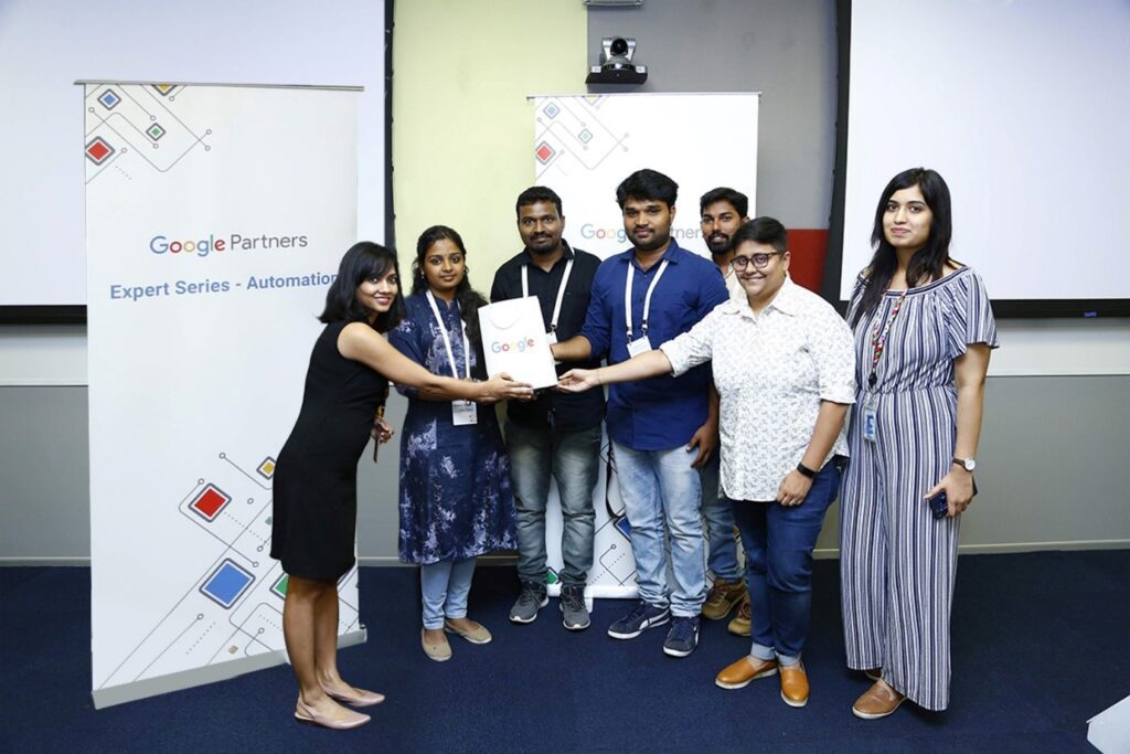 whiteDigital team at a Google Partners event, recognized for Google Ads expertise