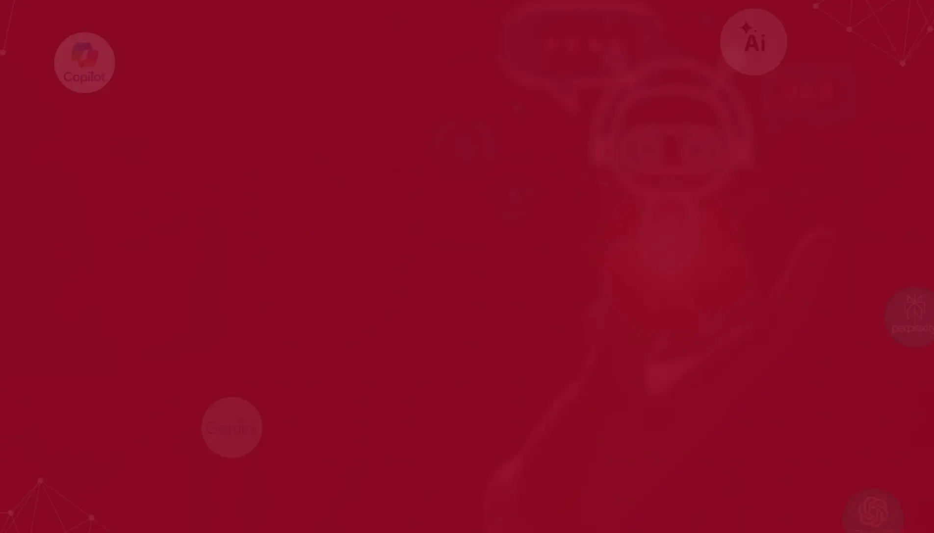 A background image representing AI-powered GEO optimization services with AI icons