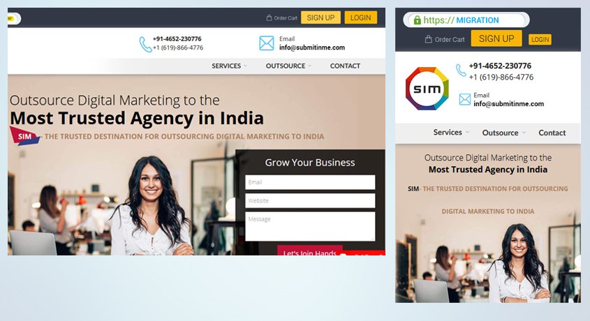 Desktop and Mobile version