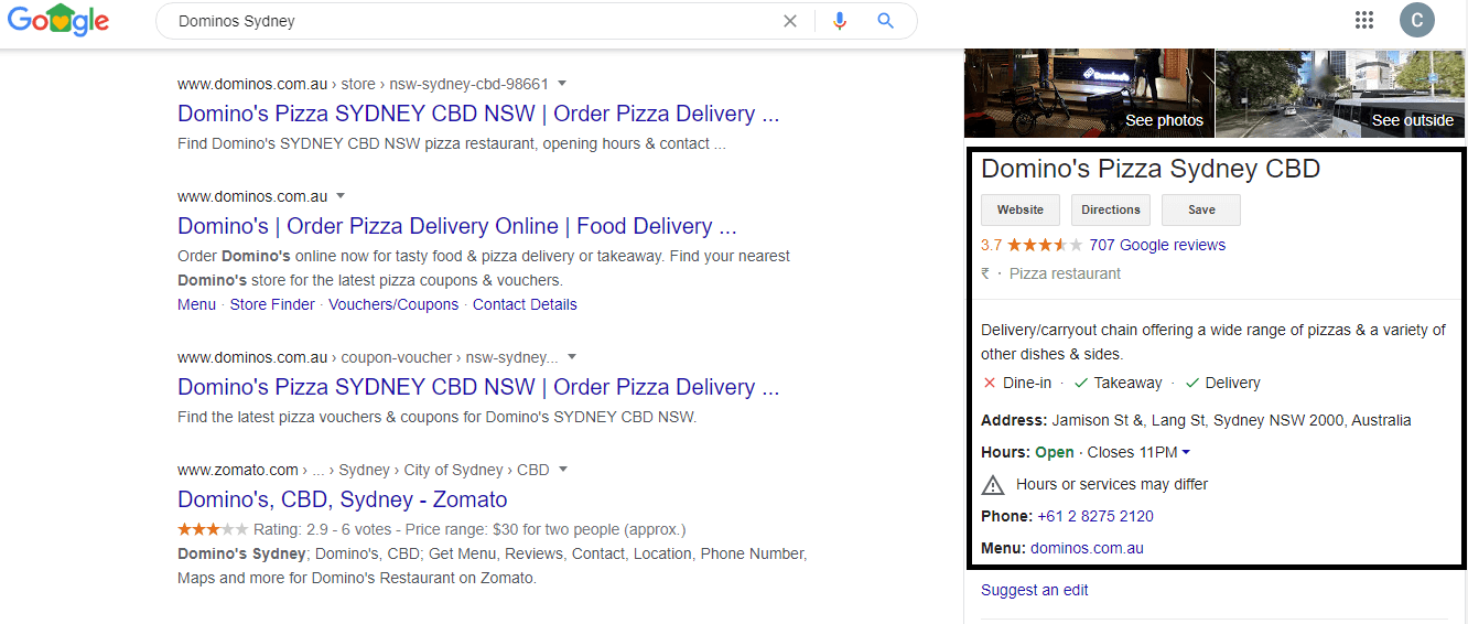 GMB listing brand directly
