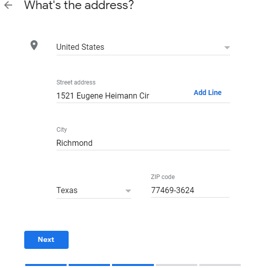 GMB Profile Step 5 Add Your Business Location