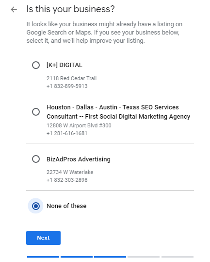 GMB Profile Step 5 Add Your Business Location