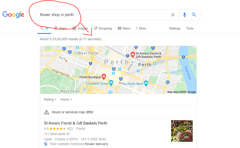 Search for a keyword phrase