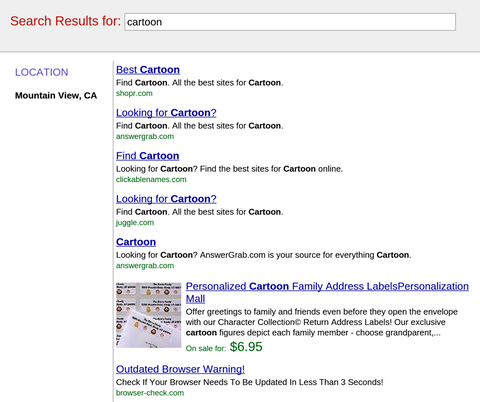 Fake Search Results