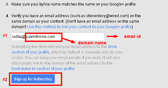 authorship signup